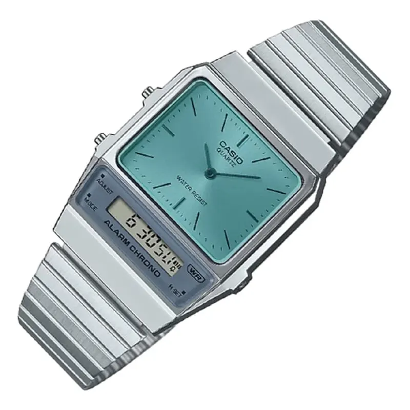 Casio Vintage Digital-Analogue Dual-time Watch- AQ-800EC-2A